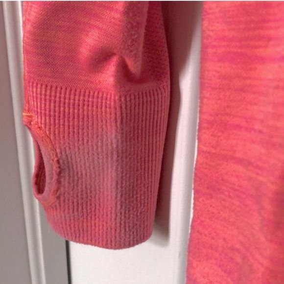 Ivivva by lululemon Fly Knit mock neck long sleeve T-shirt pink ombre youth 14 - Picture 4 of 5